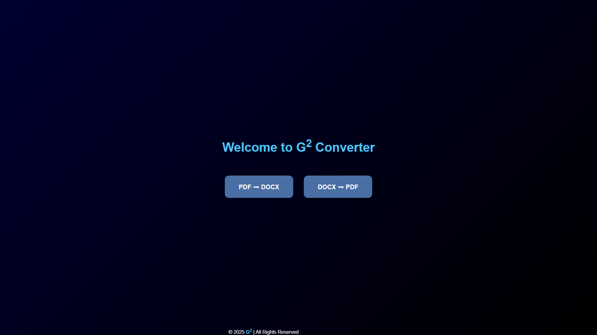 PDF to DOCX Converter